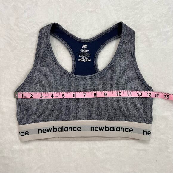 New Balance Sports Bra Blue Size Medium - Picture 6 of 9